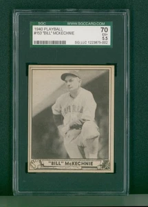 1940 Play Ball Baseball Card - #153 Bill McKechnie, SGC 5.5 EX+ - Picture 1 of 2
