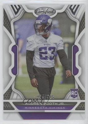 2022 Certified Rookies Mirror /325 Andrew Booth Jr #146 Rookie RC - Image 1 of 2