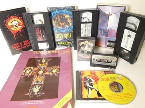 Guns & Roses VHS Cassette CD Tabulation Job Lot 1989 Appetite for Destruction - Picture 1 of 24