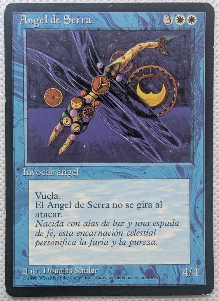 Serra Angel MTG Misprint Spanish FBB Time Elemental - Image 1 of 2
