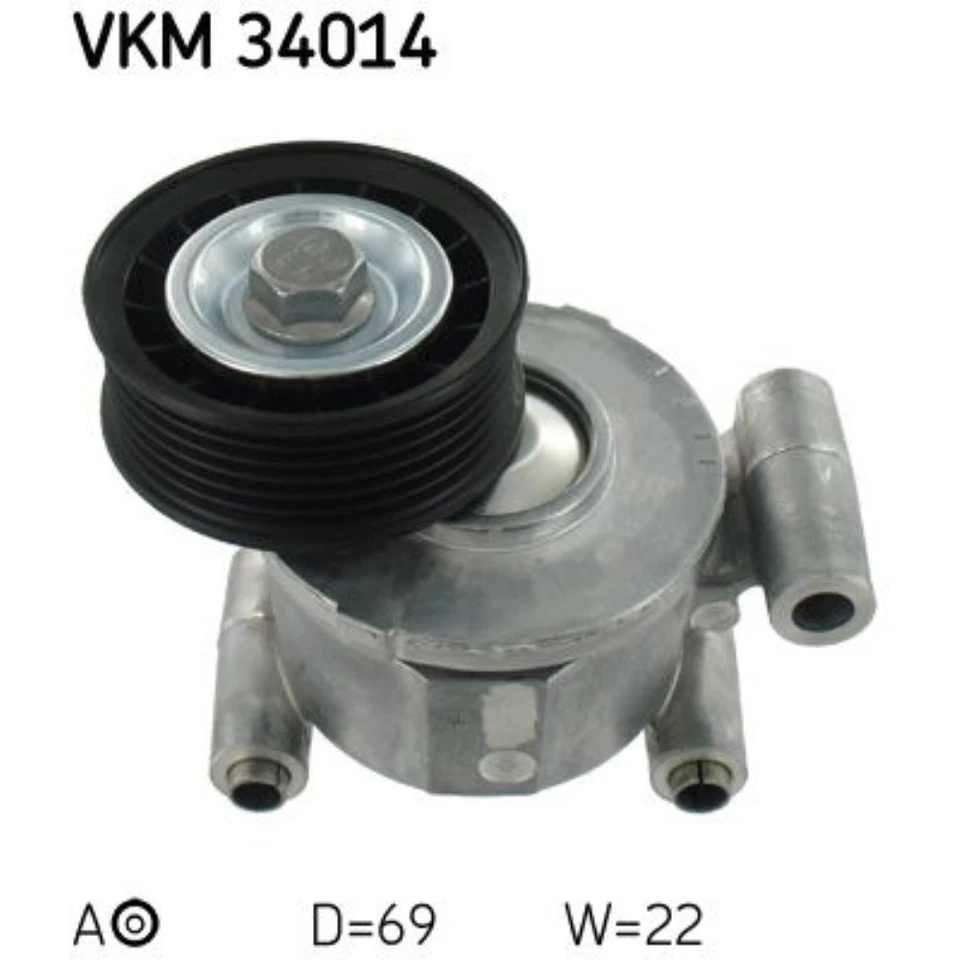 SKF Rodillo Tensor Correa Poly V Automático Para Ford Focus C-Max Mazda 5 3 - Imagen 1 de 1