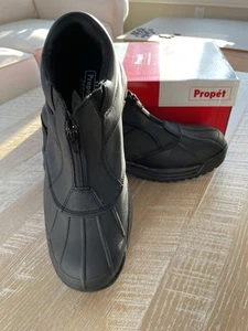 Propet Waterproof Blizzard Ankle Zip Leather Boots M3786 Mens 15 D - Picture 1 of 7