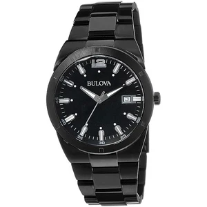 Expositor de tienda Bulova 98B234 9,7 de 10 para hombre clásico esfera negra cuarzo - Imagen 1 de 5