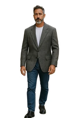 Paul Jones Blazer Mens 2XLUnstructured Grey  Casual Sport Coat Jacket - Image 1 of 4