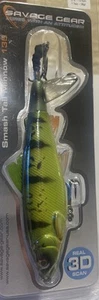 Plopper Savage Gear Smash Tail Minnow 135 Topwater Yellow Perch5 1/4" - 1 1/4 oz - Imagen 1 de 11