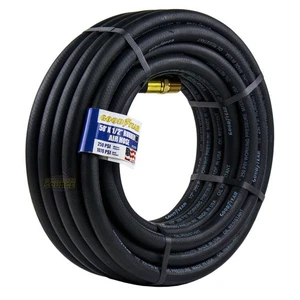 Goodyear 50' ft. x 1/2" in. Rubber Air Hose 250 PSI Air Compressor Hose 12707 - Picture 1 of 6