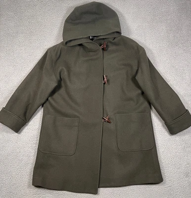 Abrigo de lana Mackintosh para hombre XL verde hecho en EE. UU. mangas con puños con capucha de gran tamaño Foto 1 de 4