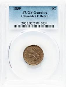 1859 Indian Cent - 1st Year Issue - PCGS XF Details - TERRIFIC COLLECTOR COIN - Picture 1 of 2