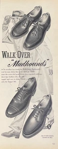 1946 Mudhounds Druck Werbung Mann im Regenmantel wetterfeste Schuhe Herrenmode - Bild 1 von 1