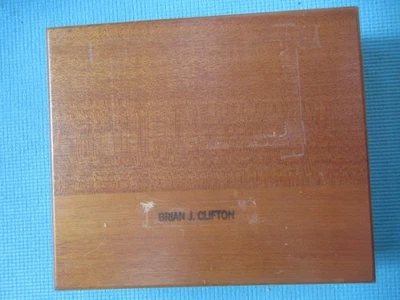 Винтажная деревянная коробка для хранения фотослайдов NEGA FILE с отсеками (#2) - Изображение 1 из 4