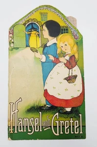Hänsel und Gretel 1. Auflage Stanzform 1916 Papierform 13-1/2" Stecher Litho Farbe - Bild 1 von 10