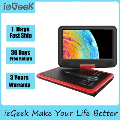 ieGeek 11.5" Portable DVD Player for Kids and Car, 9.5" Eye-Protective Screen - Image 1 of 4