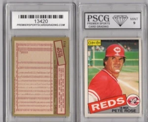 1985 O-PEE-CHEE Pete Rose REDS Manager #116 PSCG Graded 9 MINT OPC - Picture 1 of 1