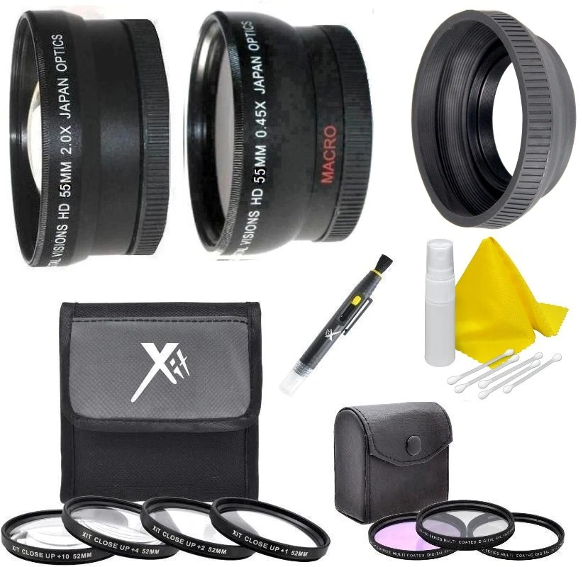 55mm Lens Filter Accessory Kit for Sony Cyber-Shot DSC-H400 DSC-HX400 DSC-HX300 - Image 1 of 1