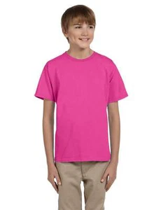 Hanes Youth 50% Cotton 50% Polyester T-Shirt - 5370 - Picture 1 of 12