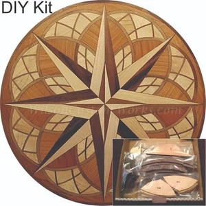 "Kit fai da te Nova Compass 232 pezzi intarsio pavimento in legno medaglione taglia 18-36" - Foto 1 di 8