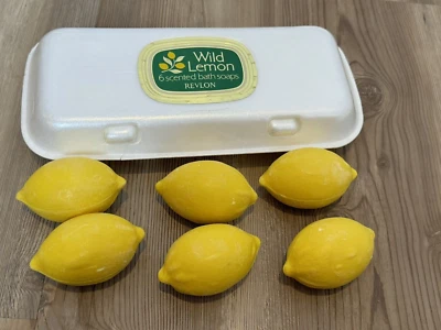 Jabones de baño vintage MUY RAROS Revlon LIMÓN SALVAJE en forma de limón embalaje original años 60 Foto 1 de 4