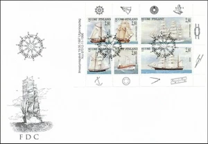 Sailing Ships Bark Sigyn Frigate Swan Old Boats Finland Mint FDC Sheet 1997 - Picture 1 of 1