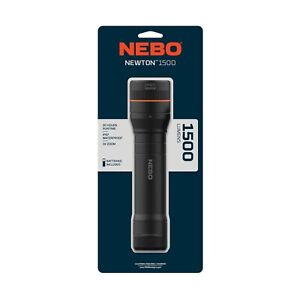 NEBO Newton 1500 Lumens 3x Zoom Waterproof Magnetic Base LED Flashlight * NEW *