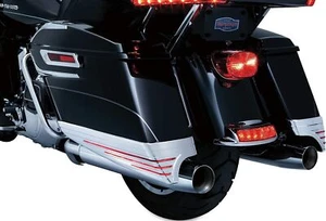 Kuryakyn 7292 Harley Davidson Led saddlebag extensions 2014 up chrome - Picture 1 of 12