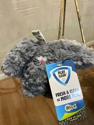"Juguete de peluche para perro goDog PlayClean conejo chirriante con esencial para eliminar olores 6""" Foto 1 de 4