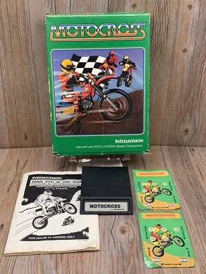 Intellivision Motocross Complete w/Original Manual Overlays - Image 1 of 4