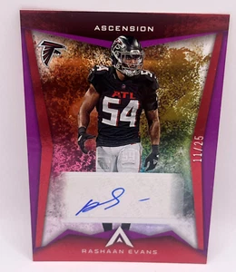 2022 Chronicles Ascension Rashaan Evans Auto 11/25 Auto Falcons No.ASC-RAE - Picture 1 of 5