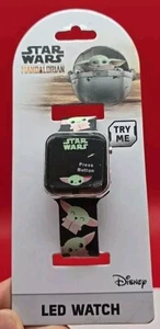 STAR WARS Mandalorian Baby Yoda Grogu The Child Digital LED Watch NEW - Picture 1 of 4