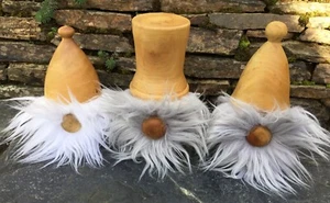 Job Lot of Matt Teale Pine Wood Turned Gonks Gnomes - Picture 1 of 20