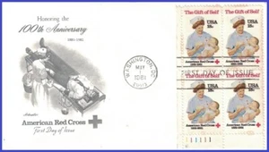 USA3 #1910 U/A ARTMASTER FDC PB4  American Red Cross Centennial - Picture 1 of 1
