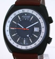 Alpina Startimer Heritage Gmt Black Pilot Automatic Men's Watch AL-555DGS4FBH6