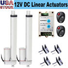 Set of 2 1500N 330lbs Linear Actuator DC12V Motor +Positive Inversion Controller