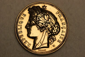 MEDAILLE  REPUBLIQUE  FRANCAISE   EXPOSITION   UNIVERSELLE   DE  1878 - Imagen 1 de 3