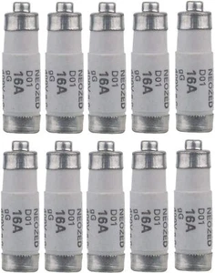 10 Stück SIEMENS D01 Sicherung NEOZED Sicherungseinsatz 16A 400V gL/gG 5SE2316 - Bild 1 von 1