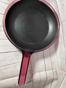 Pyrex CRANBERRY Vision Ware 10.75" Glass Non Stick Skillet Fry Pan Visions - Picture 1 of 4