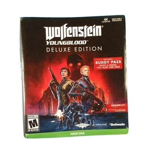 WOLFENSTEIN YOUNGBLOOD DELUXE EDITION + BUDDY PASS & SKIN XBOX ONE Damaged box - Picture 1 of 5