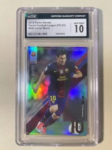 2013 Panini Football League PFL03 Lionel Messi Star+ Refractor CGC10 GEM MINT - Picture 1 of 2