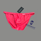 N2N Bodywear Men coral red Manchester micro swim bikini swimwear  size L