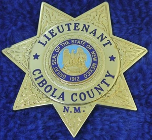 Cibola County Sheriff New Mexico Lieutenant Police Abzeichen - Bild 1 von 2