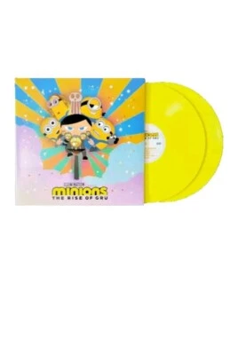 Minions The Rise Of Gru Soundtrack Exclusive Yellow VINYL 2LP RECORD NEW SEALED  - Image 1 of 3