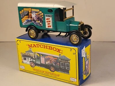  Matchbox 1993 Models of Yesteryears Y-21 1911 FORD TT VAN mint in box. - Immagine 1 di 4