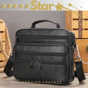 Genuine Strong cowhide leather Shoulder Bag, Business Bag, Large Size KANDM6015 - Picture 1 of 13