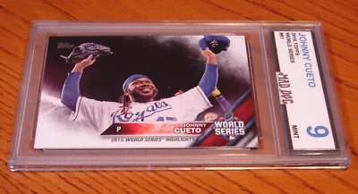 JOHNNY CUETO****2016 TOPPS--World SERIES-----REDS-GIANTS---Mint 9****Mad Dog - Image 1 of 2