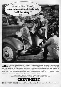 Original Printanzeige Chevrolet Standard Six 1934 - Bild 1 von 1