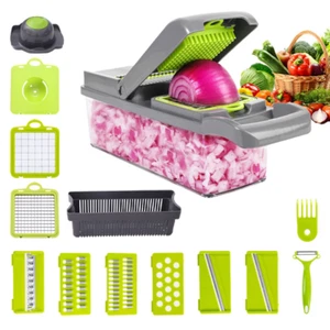 Multifunctional Vegetable and Fruit Slicer with Peeler and Grater Accessories - Picture 1 of 12