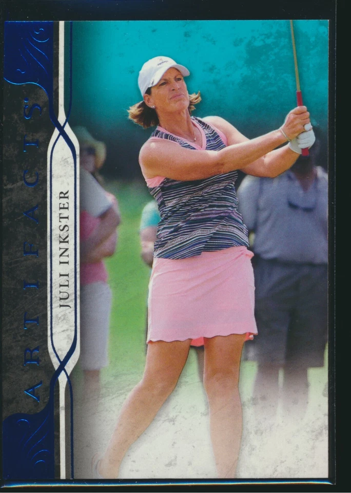 2021 Upper Deck Artifacts Golf PGA Blue Parallel #40 Juli Inkster - Image 1 of 1
