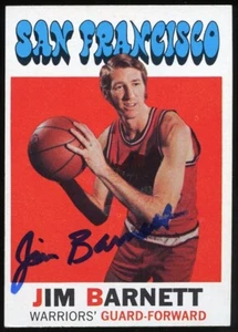 Jim Barnett #104 signed autograph auto 1971-72 Topps Basketball Trading Card - Picture 1 of 1