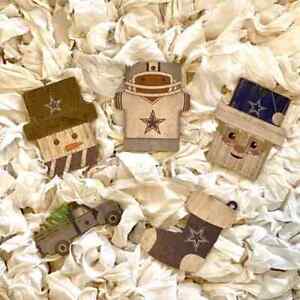 Five Piece Dallas Cowboys Wooden MDF Ornaments Officially Licensed NFL