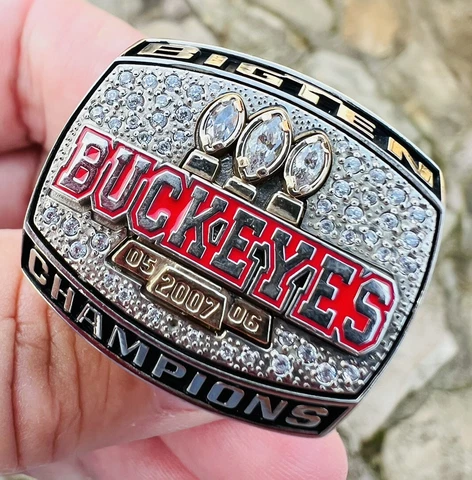 2007 OHIO STATE BUCKEYES BIG TEN CHAMPIONSHIP RING PLAYER JOSTENS 10K CHAMPIONS Cover