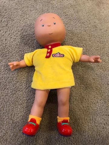 CAILLOU DOLL 14" Classic Friends EUC Removable Clothes RARE VHTF PBS Kids Cover